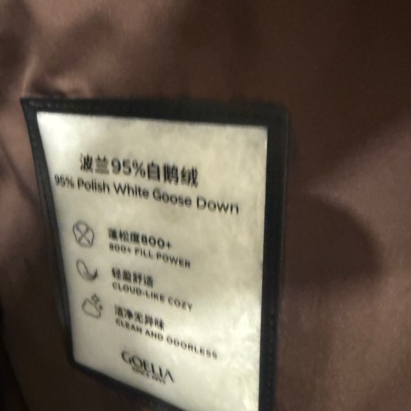 Goelia Quilted Hooded Goose Down Wrap Overcoat - Picture 5 of 9